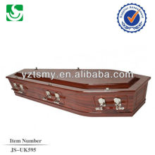 nice decoration wooden handles mahogany coffin